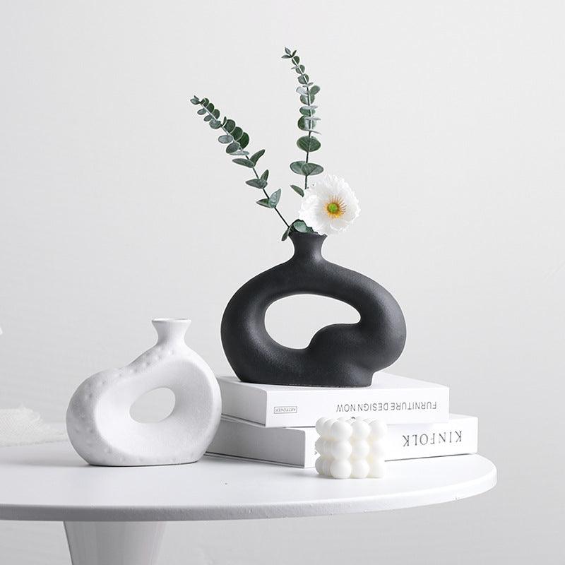 Hommfer – Petit Vase Nordique en Céramique Créative pour Fleurs - Hommfer