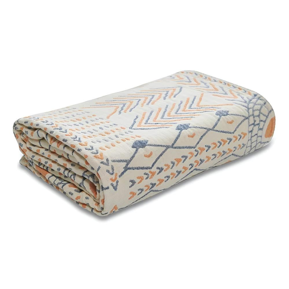 Hommfer – Plaid Coton Réversible Élégant - Hommfer