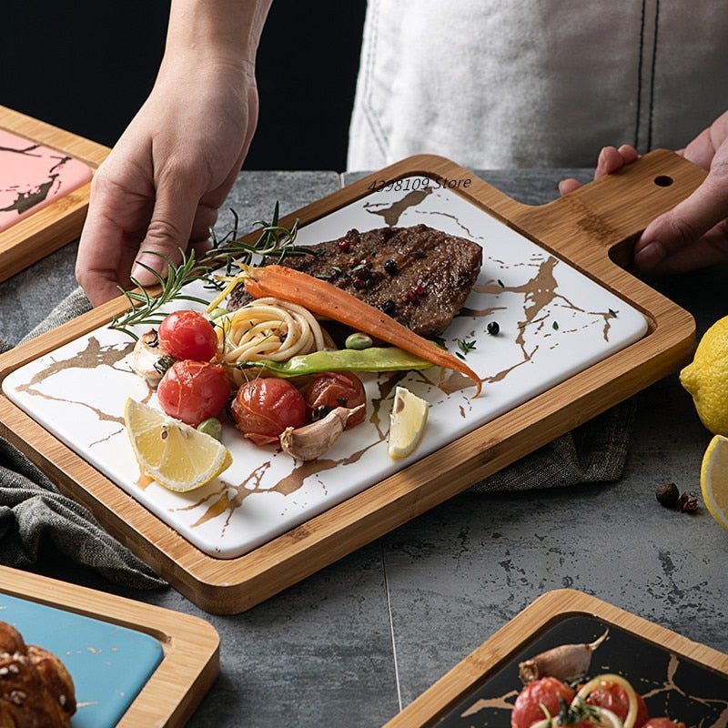 Hommfer – Plateau de Service en Céramique Élégant - Hommfer