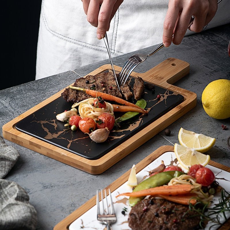 Hommfer – Plateau de Service en Céramique Élégant - Hommfer