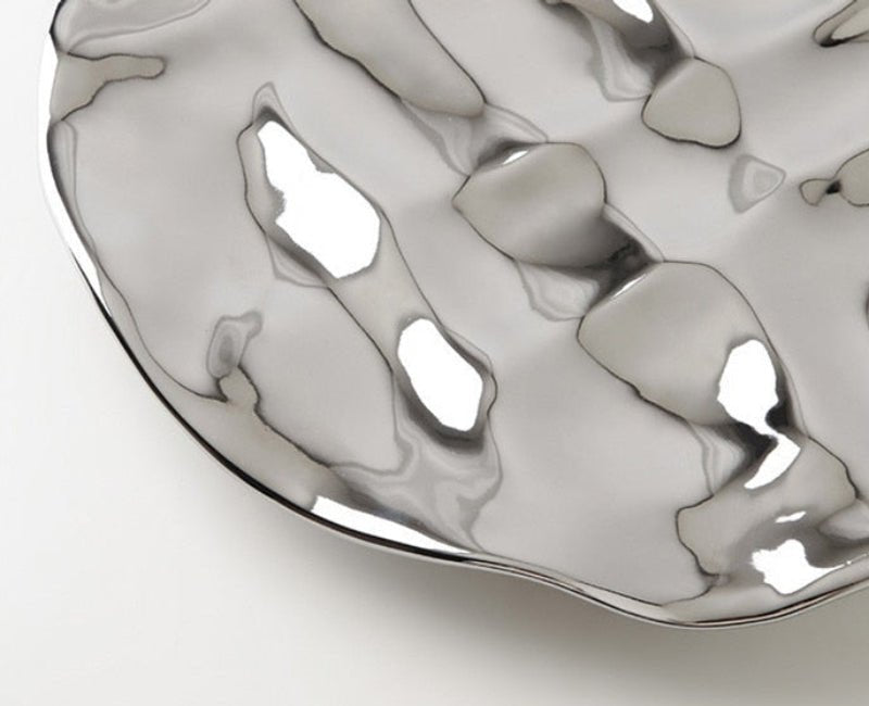 Hommfer – Plateau Décoratif Chromé en Céramique - Hommfer