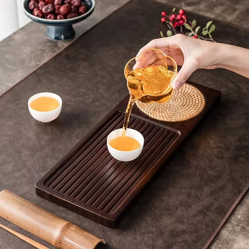 Hommfer – Plateau élégant en bambou pour la cérémonie du thé Gongfu - Hommfer
