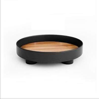 Hommfer – Plateau Rond Élégant en Plastique - Hommfer
