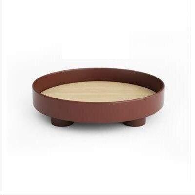Hommfer – Plateau Rond Élégant en Plastique - Hommfer