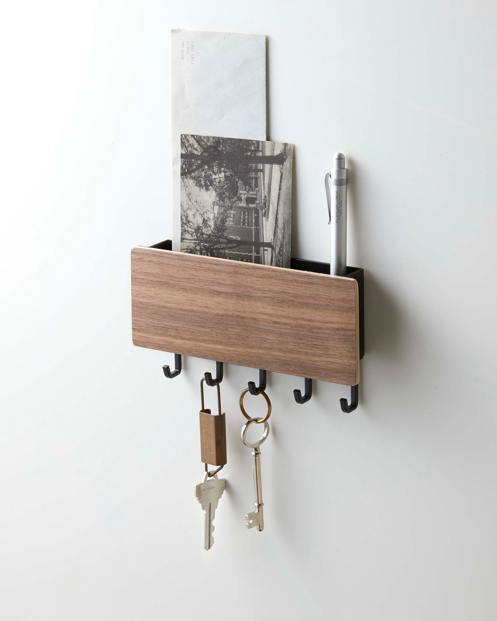 Hommfer – Porte - Clés Magnétique en Acier et Bois - Hommfer
