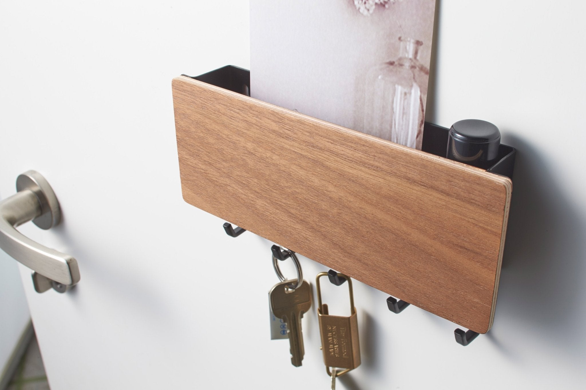 Hommfer – Porte - Clés Magnétique en Acier et Bois - Hommfer