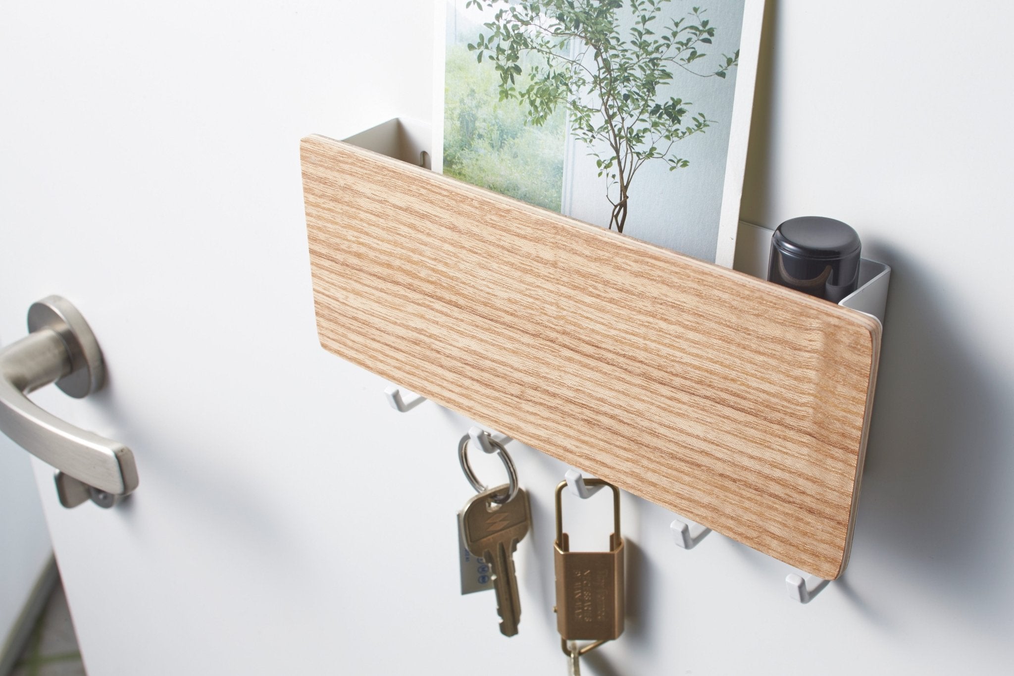 Hommfer – Porte - Clés Magnétique en Acier et Bois - Hommfer
