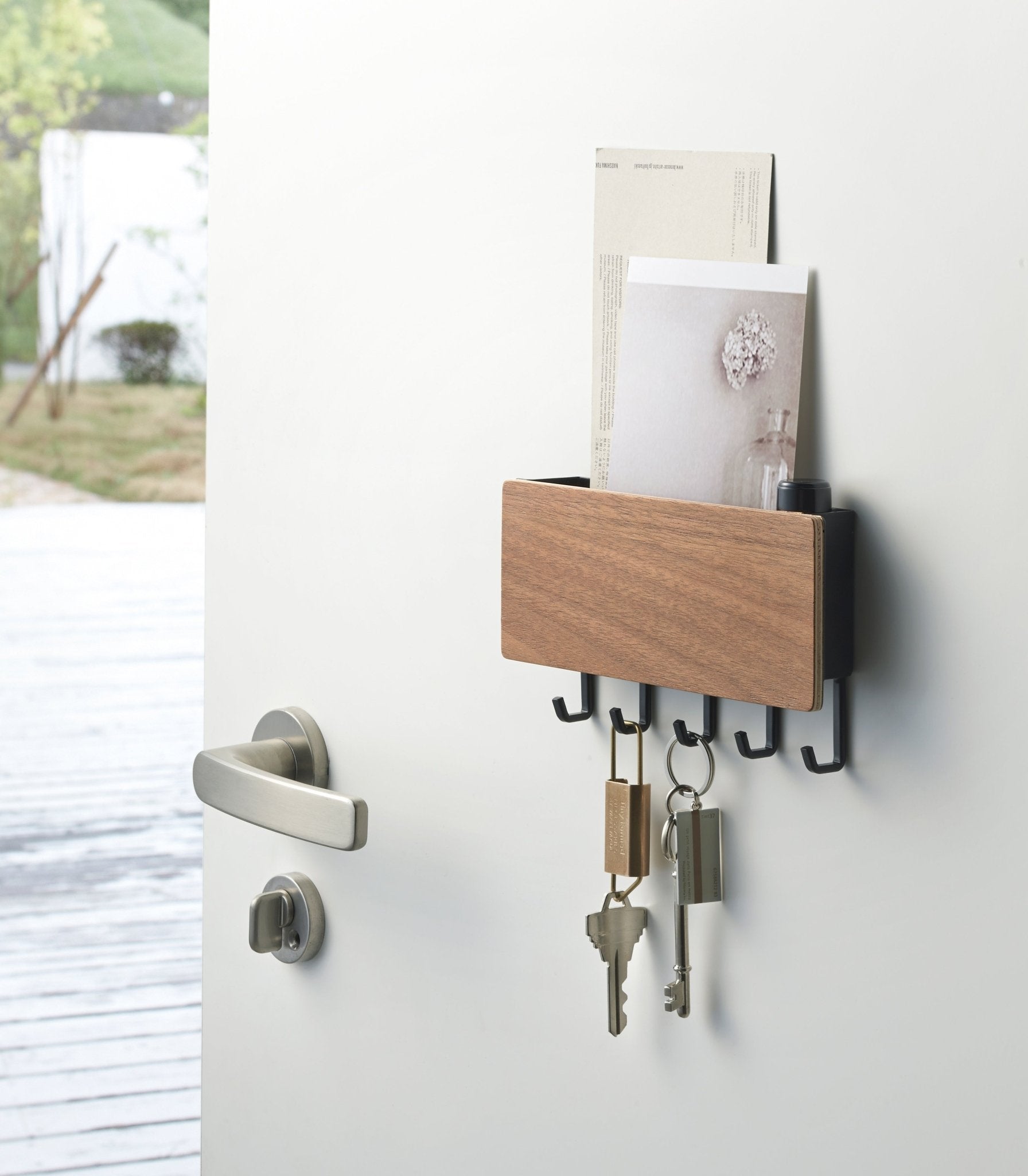 Hommfer – Porte - Clés Magnétique en Acier et Bois - Hommfer
