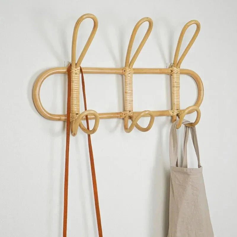 Hommfer – Porte - manteau en rotin pour chambre d'enfant - Hommfer