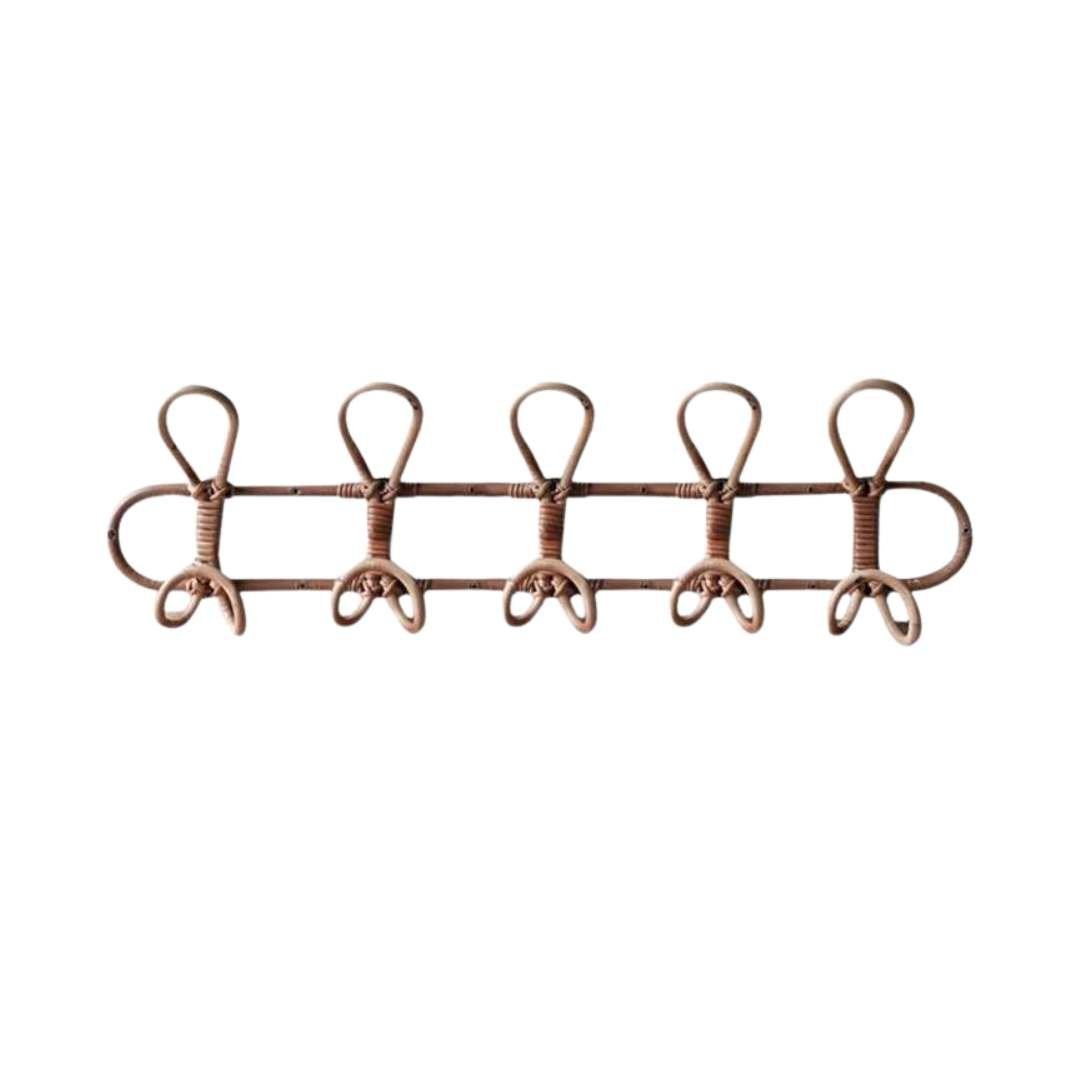 Hommfer – Porte - manteau en rotin pour chambre d'enfant - Hommfer