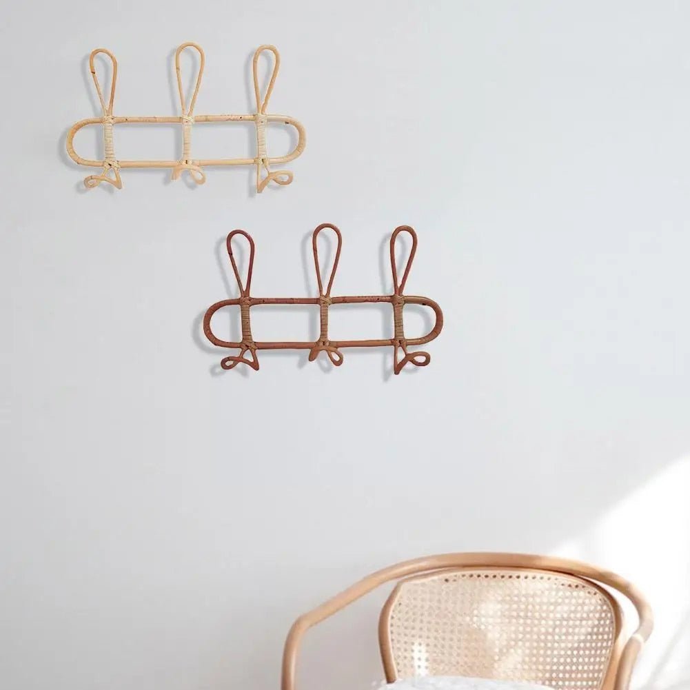 Hommfer – Porte - manteau en rotin pour chambre d'enfant - Hommfer