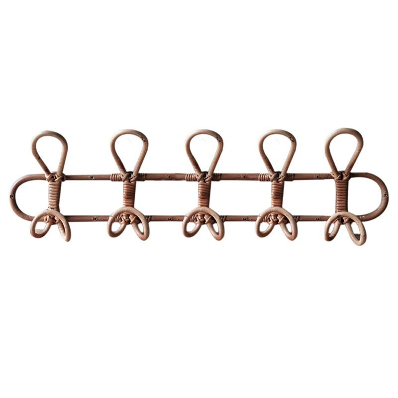 Hommfer – Porte - manteau en rotin pour chambre d'enfant - Hommfer