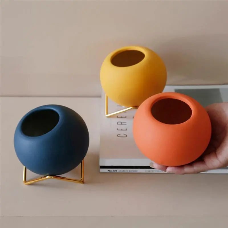 Hommfer – Pot de Plante Moderne en Céramique Avec Support - Hommfer