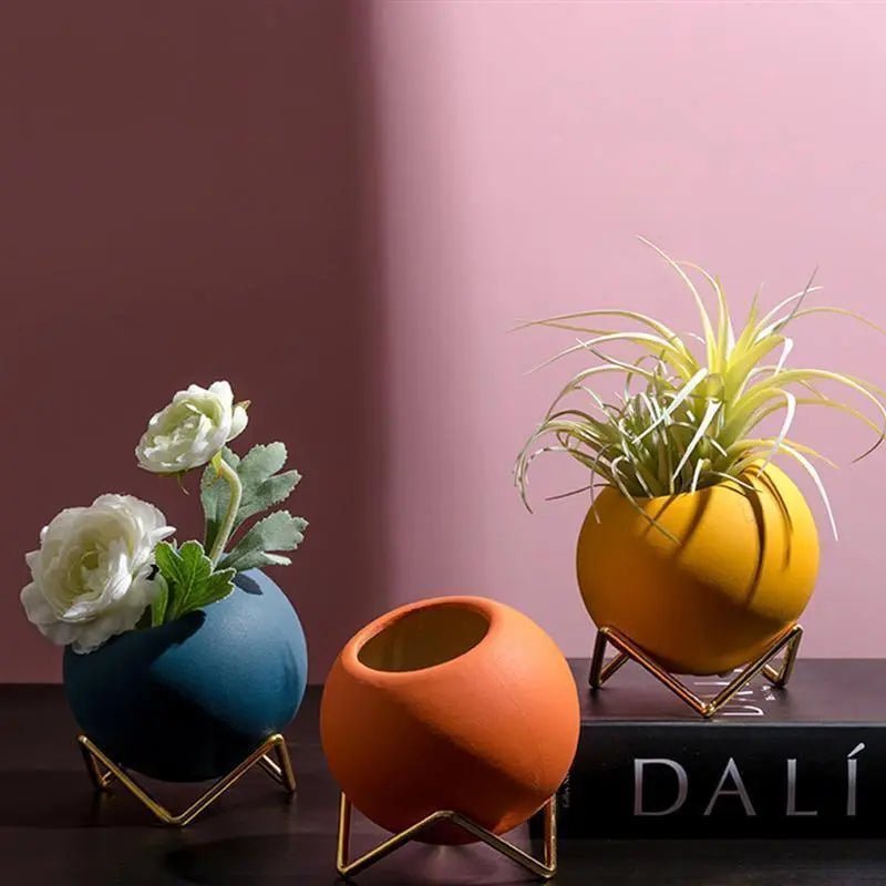 Hommfer – Pot de Plante Moderne en Céramique Avec Support - Hommfer