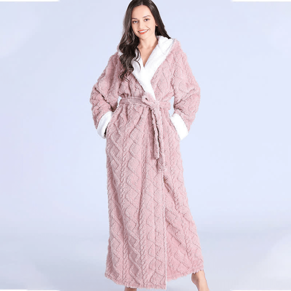 Hommfer – Robe Longue en Peluche Élégante - Hommfer