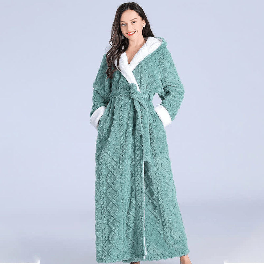 Hommfer – Robe Longue en Peluche Élégante - Hommfer