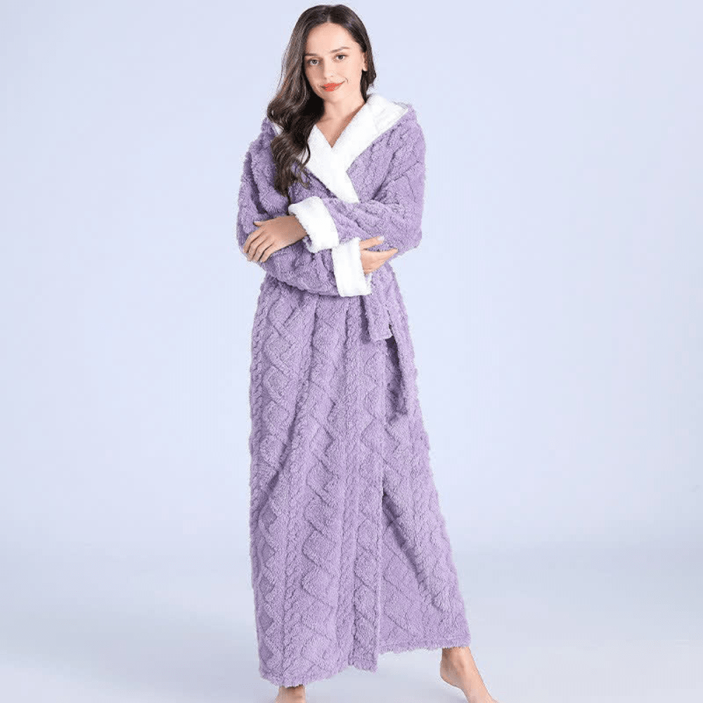 Hommfer – Robe Longue en Peluche Élégante - Hommfer