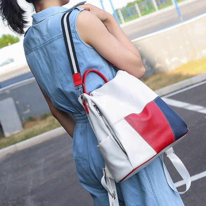 Hommfer - Sac Monica à Panneaux Effet Cuir - Élégance Pratique au Quotidien - Hommfer