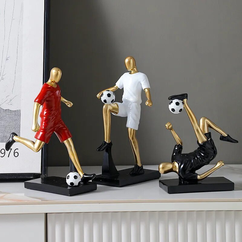 Hommfer – Sculpture Abstraite de Footballeur - Hommfer