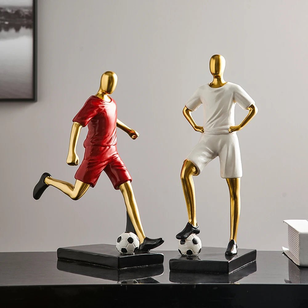 Hommfer – Sculpture Abstraite de Footballeur - Hommfer