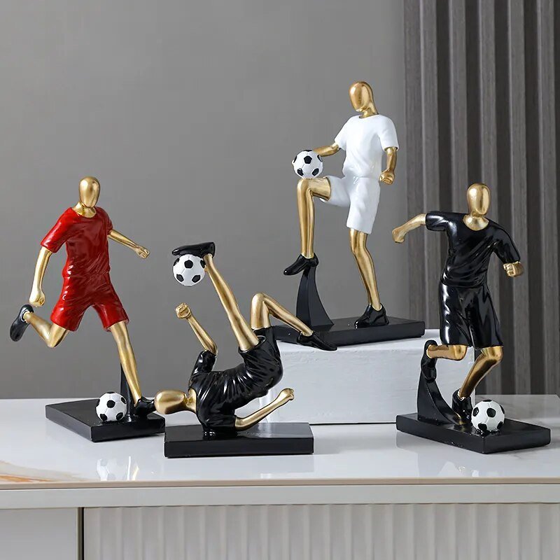 Hommfer – Sculpture Abstraite de Footballeur - Hommfer