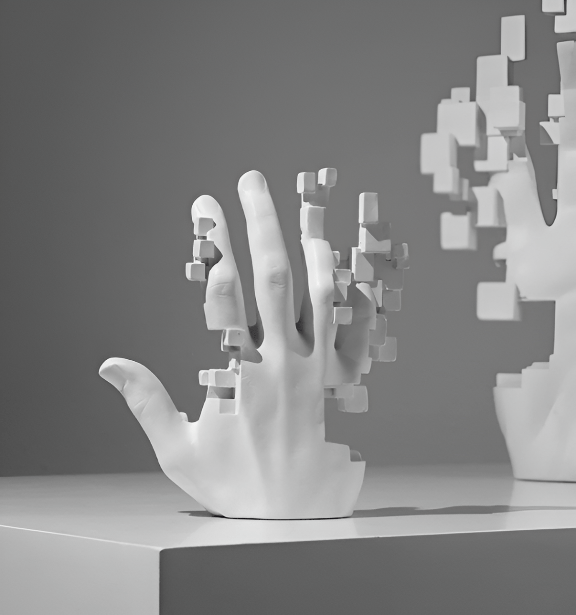 Hommfer – Sculpture Abstraite Main en Résine - Hommfer