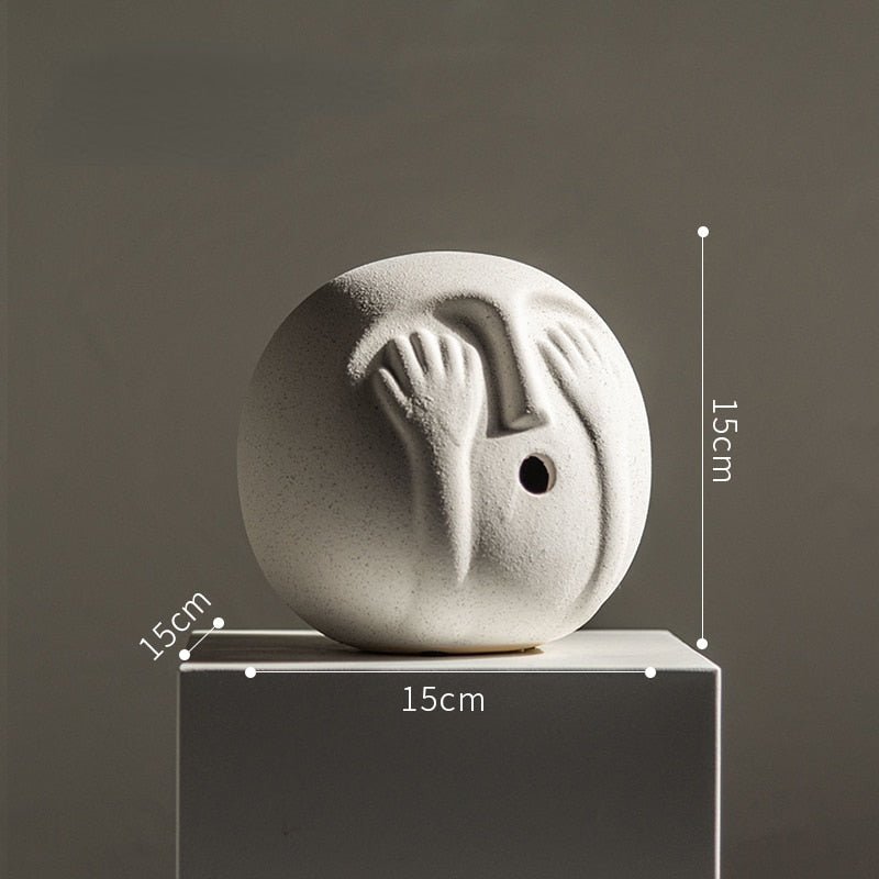 Hommfer – Sculpture Abstraite Minimaliste en Céramique Bora - Hommfer