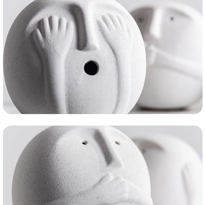 Hommfer – Sculpture Abstraite Minimaliste en Céramique Bora - Hommfer