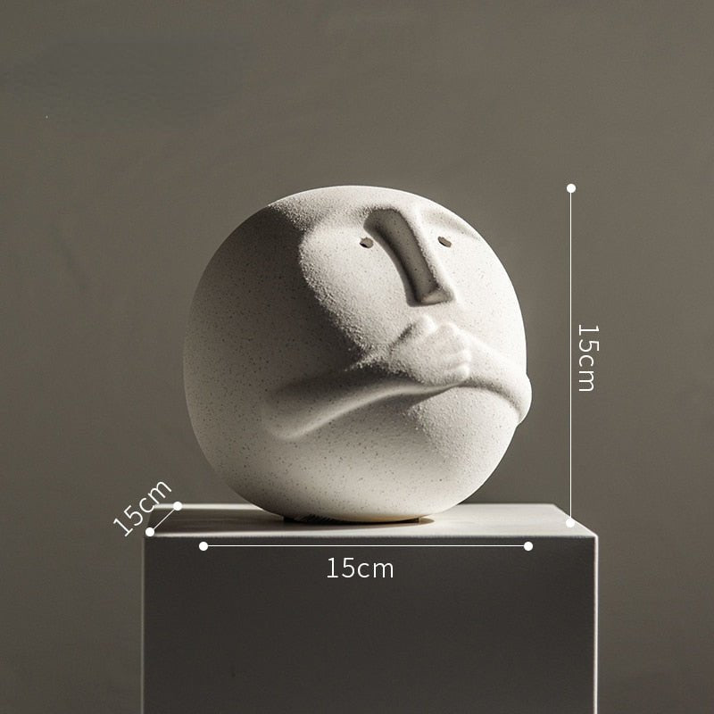 Hommfer – Sculpture Abstraite Minimaliste en Céramique Bora - Hommfer