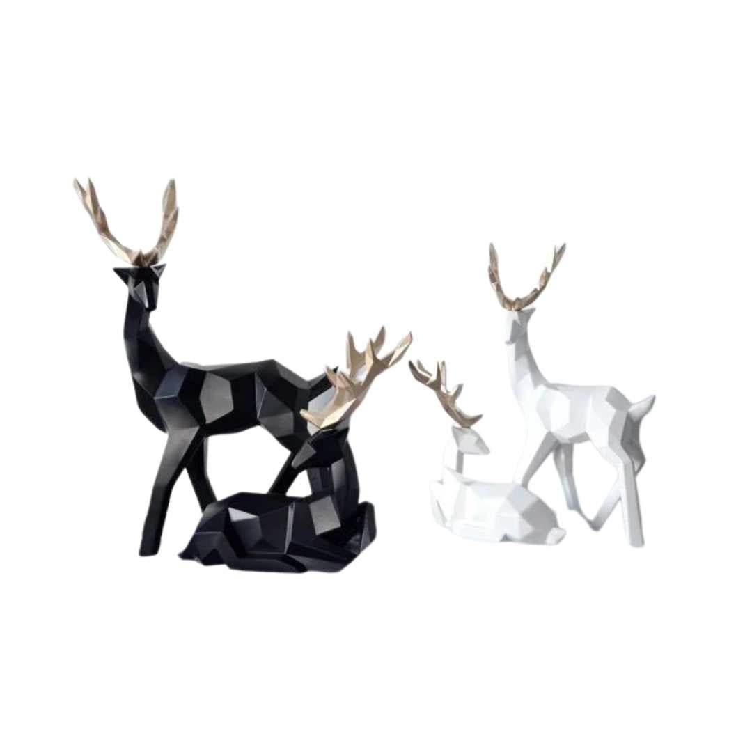Hommfer - Sculpture de Cerf Abstrait Élégante - Hommfer