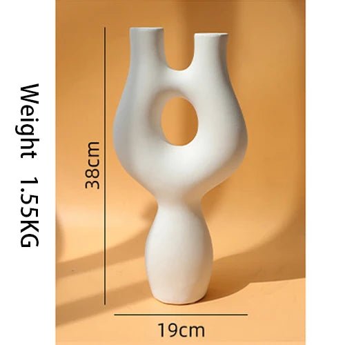 Hommfer – Sculpture Décorative Abstraite en Céramique - Hommfer