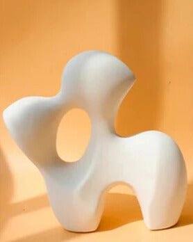 Hommfer – Sculpture Décorative Abstraite en Céramique - Hommfer