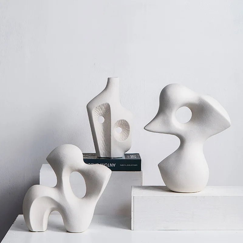 Hommfer – Sculpture Décorative Abstraite en Céramique - Hommfer