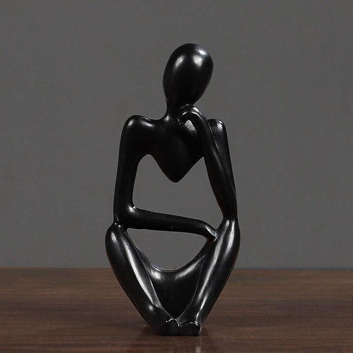 Hommfer – Sculpture Minimaliste du Penseur à l'Élégance Moderne - Hommfer