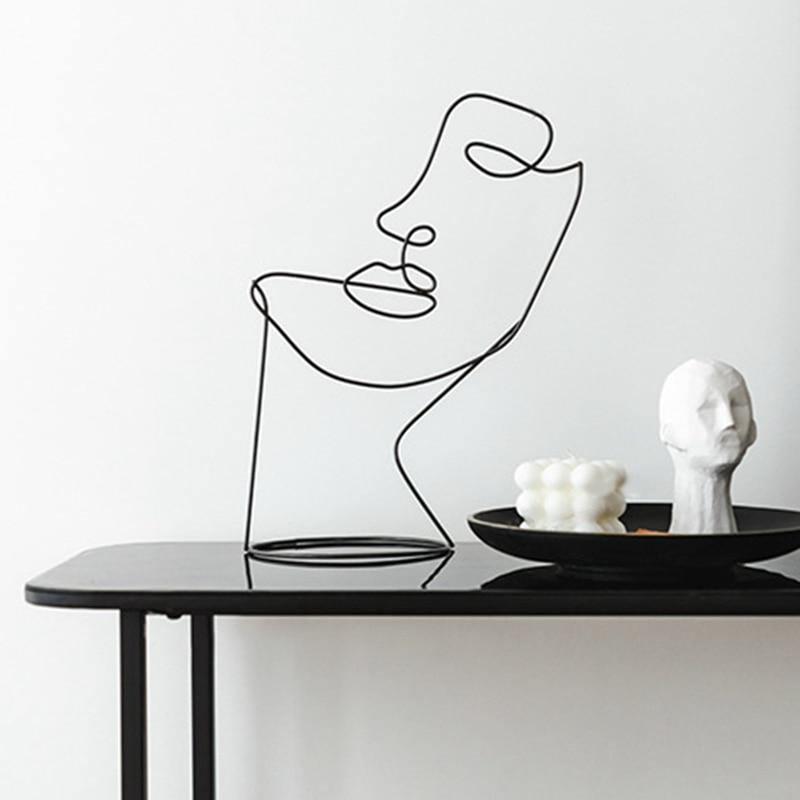Hommfer – Sculpture Silhouette Abstraite en Fer - Hommfer