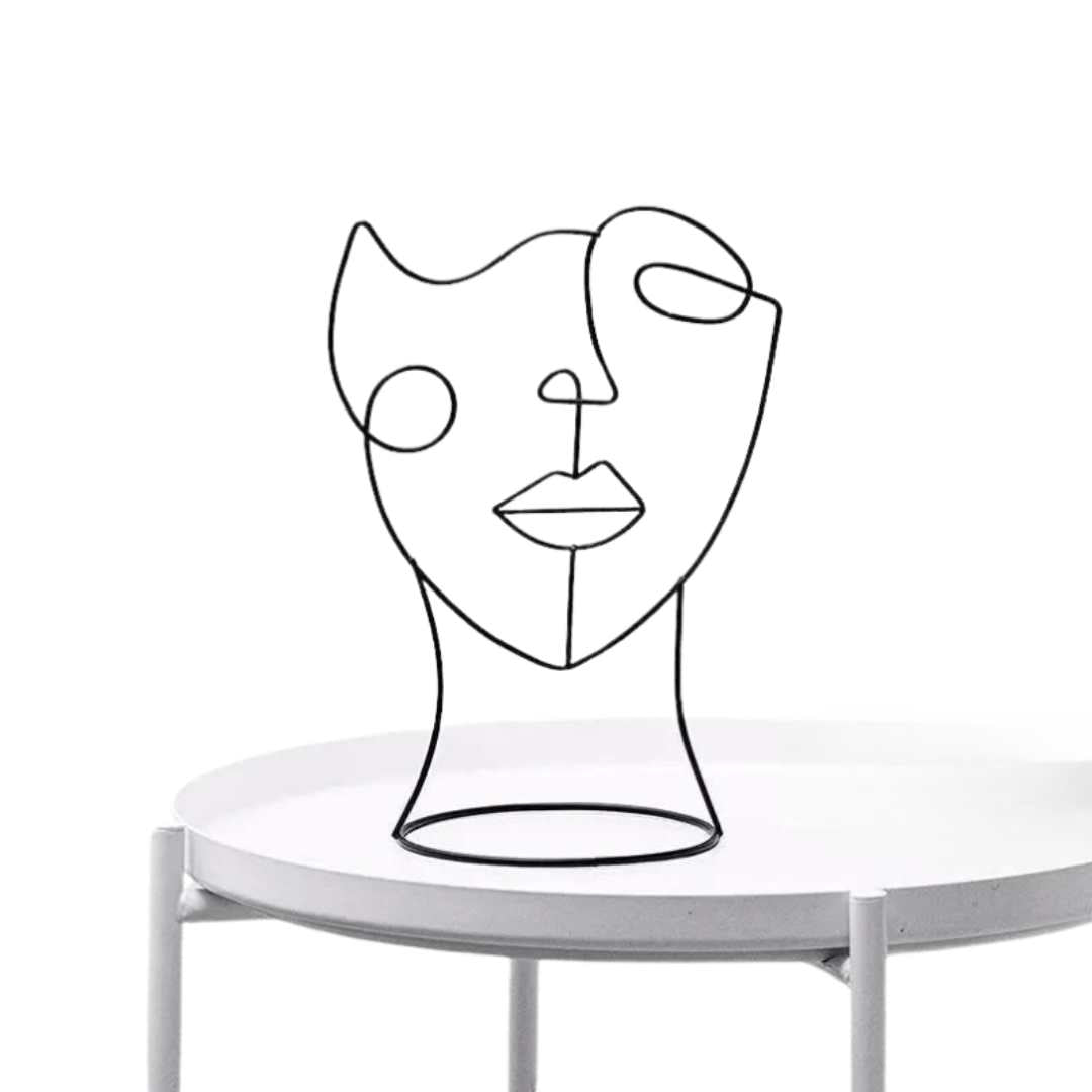 Hommfer – Sculpture Silhouette Abstraite en Fer - Hommfer