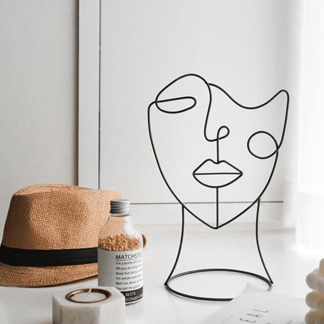 Hommfer – Sculpture Silhouette Abstraite en Fer - Hommfer
