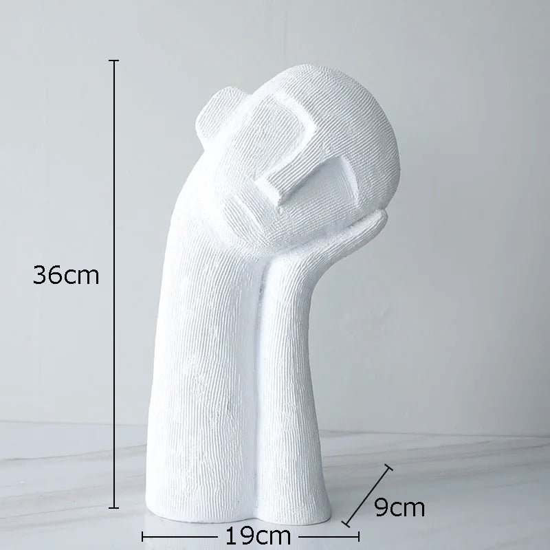 Hommfer – Sculpture Visage Pensif Résine - Hommfer