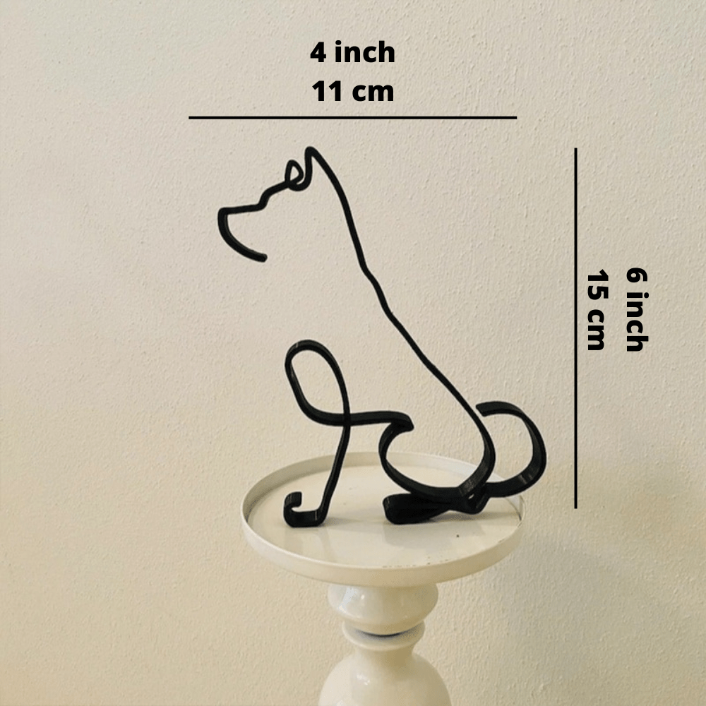 Hommfer – Sculptures Décoratives en Fer Chien et Chat - Hommfer