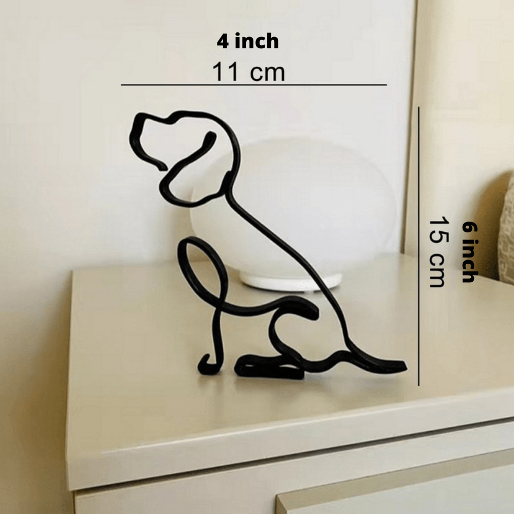 Hommfer – Sculptures Décoratives en Fer Chien et Chat - Hommfer