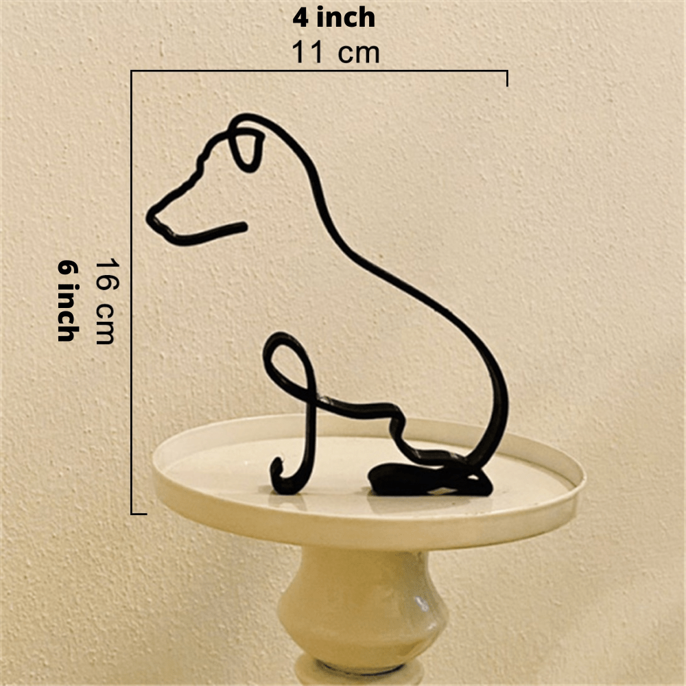 Hommfer – Sculptures Décoratives en Fer Chien et Chat - Hommfer