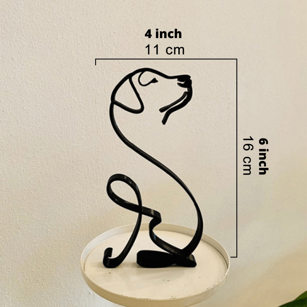 Hommfer – Sculptures Décoratives en Fer Chien et Chat - Hommfer