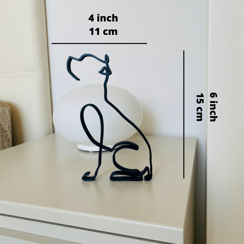 Hommfer – Sculptures Décoratives en Fer Chien et Chat - Hommfer