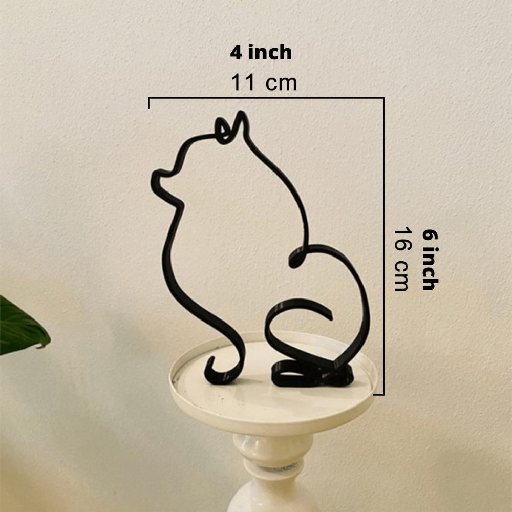 Hommfer – Sculptures Décoratives en Fer Chien et Chat - Hommfer