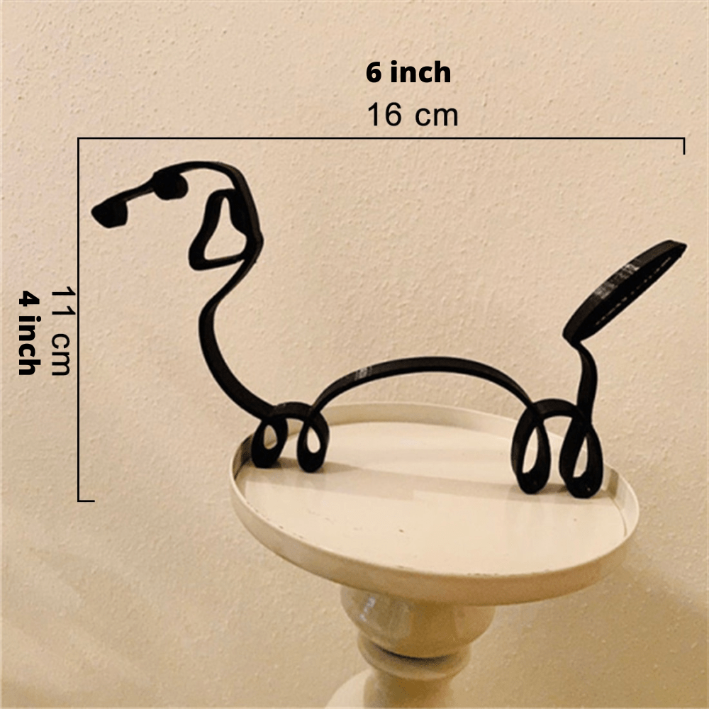 Hommfer – Sculptures Décoratives en Fer Chien et Chat - Hommfer
