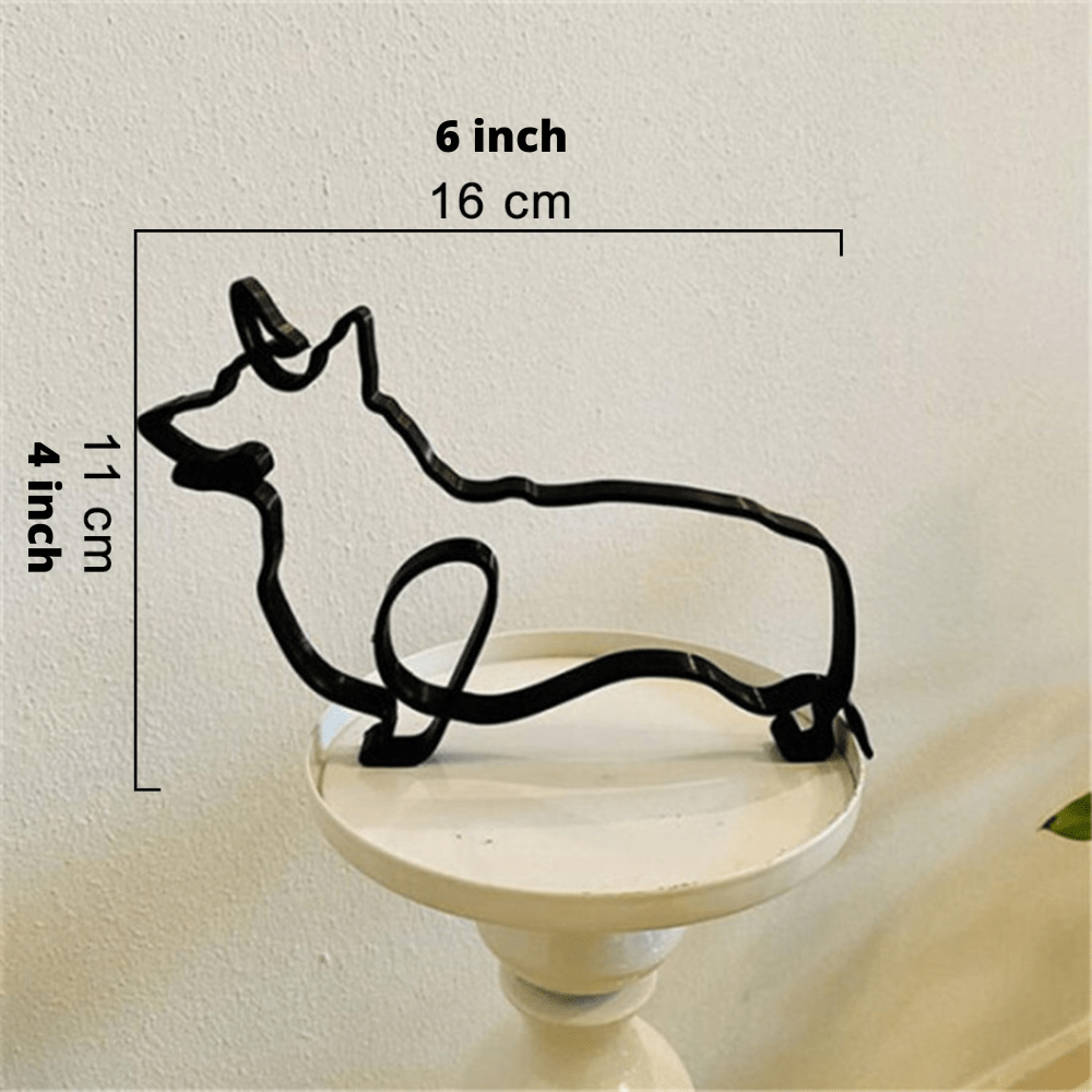 Hommfer – Sculptures Décoratives en Fer Chien et Chat - Hommfer