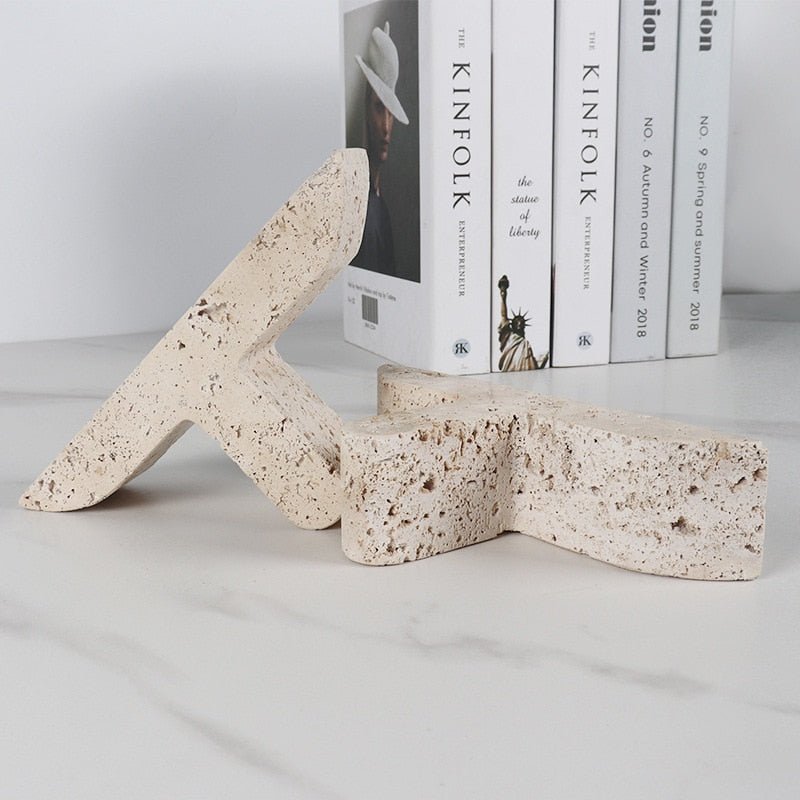 Hommfer – Serre - livres en travertin beige pour le salon - Hommfer