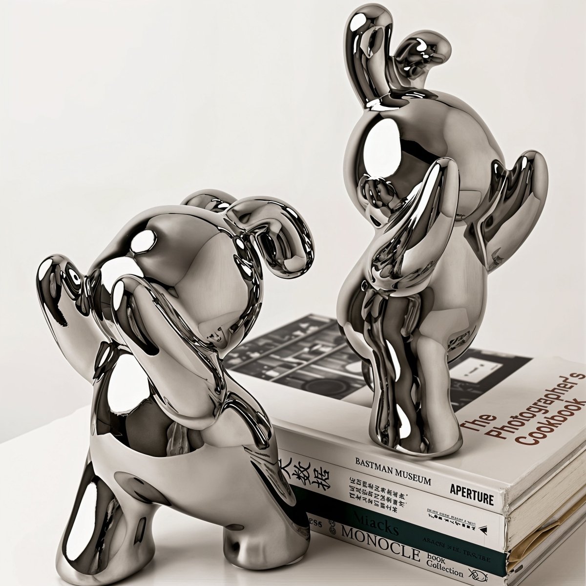 Hommfer – Serre - Livres Modernes en Forme de Lapin avec Finition Élégante - Hommfer