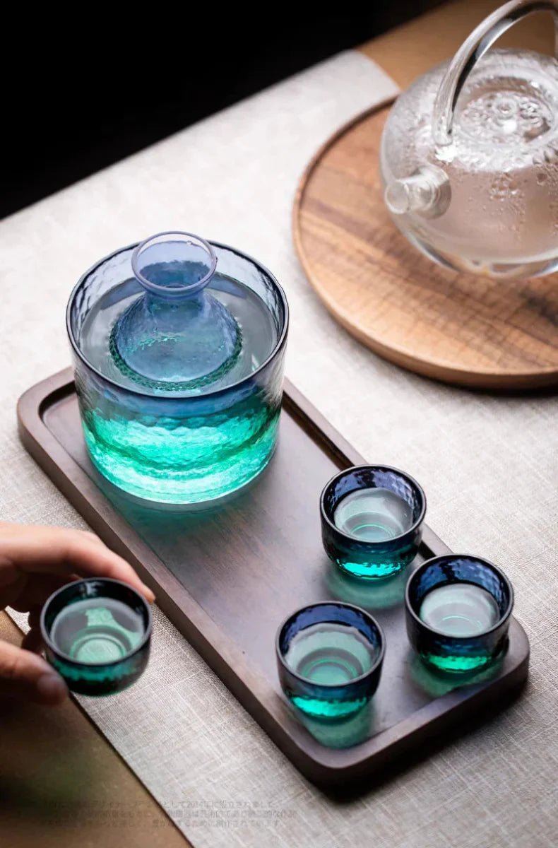 Hommfer – Service de Carafe à Saké Paon en Verre pour la Cuisine - Hommfer