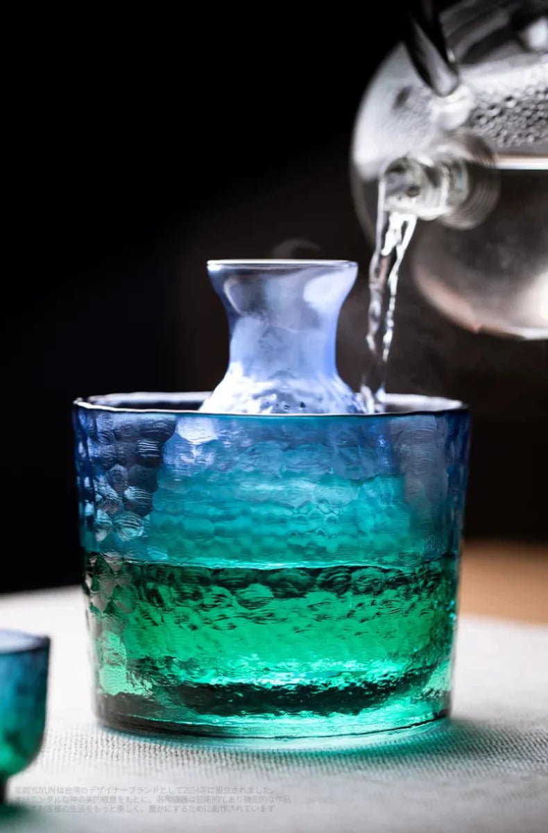 Hommfer – Service de Carafe à Saké Paon en Verre pour la Cuisine - Hommfer